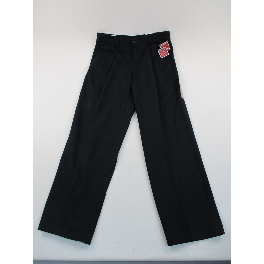 Dockers Pants Mens 32x30 Black Original Khaki Individual Fit Pleated Wrinkle